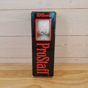 Wilson ProStaff 3 Pack White Golf Balls #1 In Box